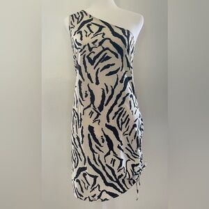 Nasty Gal Animal Mini Off The Shoulder Dress